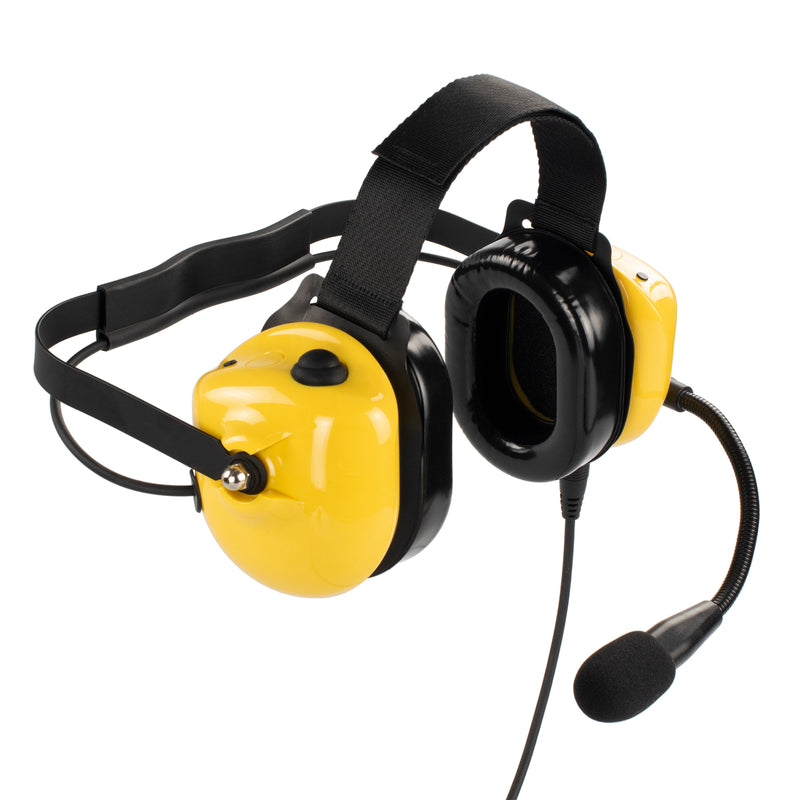 BOMMEOW BHDH40PTT-YW-M5 Noise Isolation Headphone for Motorola GP328 HT750