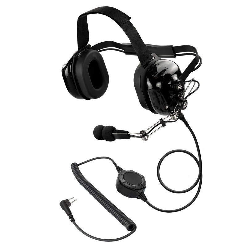 Bommeow BHDH50PTT-BK-H1 Noise Cancelling Headset for Hytera/HYT TC-3600 XV1000 BR250