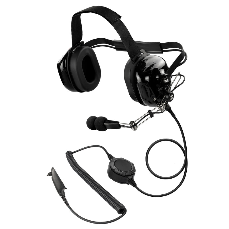 Bommeow BHDH50PTT-BK-M5 Noise Cancelling Headset for Motorola GP328 HT750 MTX850 PRO5150 PR860