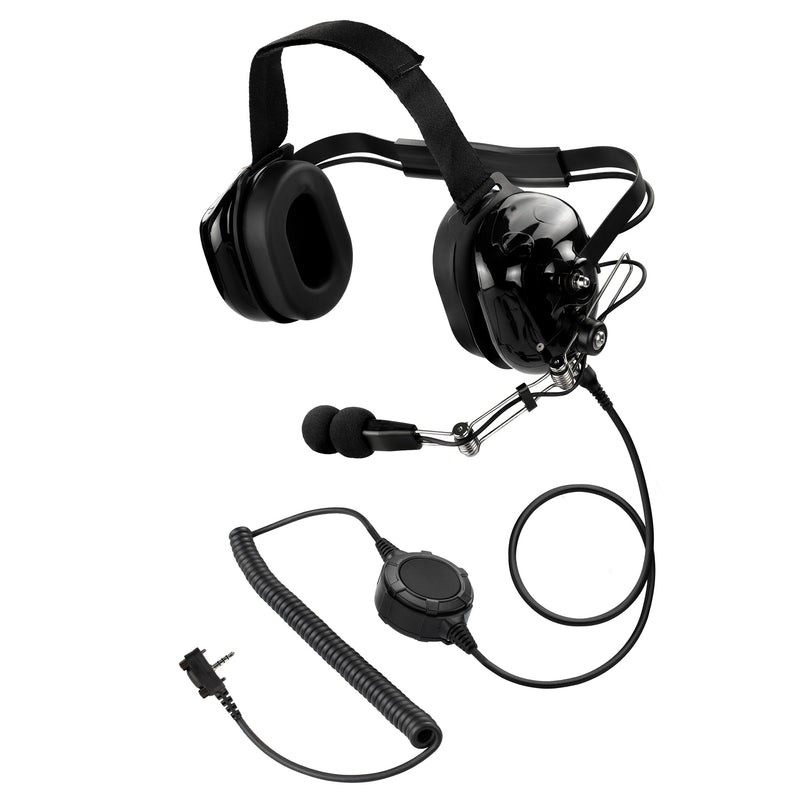 Bommeow BHDH50PTT-BK-Y3 Noise Cancelling Headset for Vertex EVX-261 VX-132 VX-264 VX-151