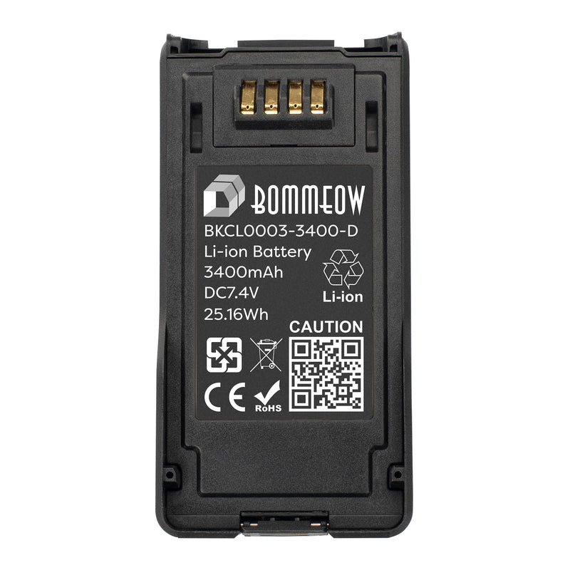 BOMMEOW BKCL0003-3400-D Li-ion Battery for Kenwood TK5230 TL5430
