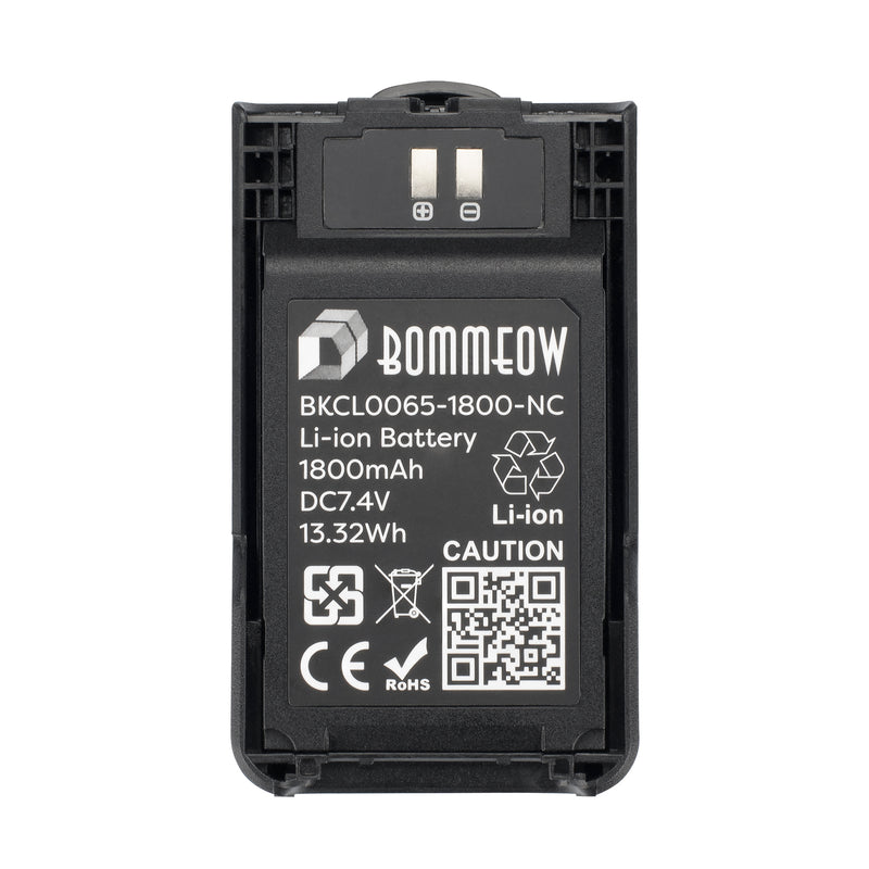 BOMMEOW BKCL0065-1800-D Li-ion Battery for Kenwood TK-2000E TK-3000M Bearcom BC200