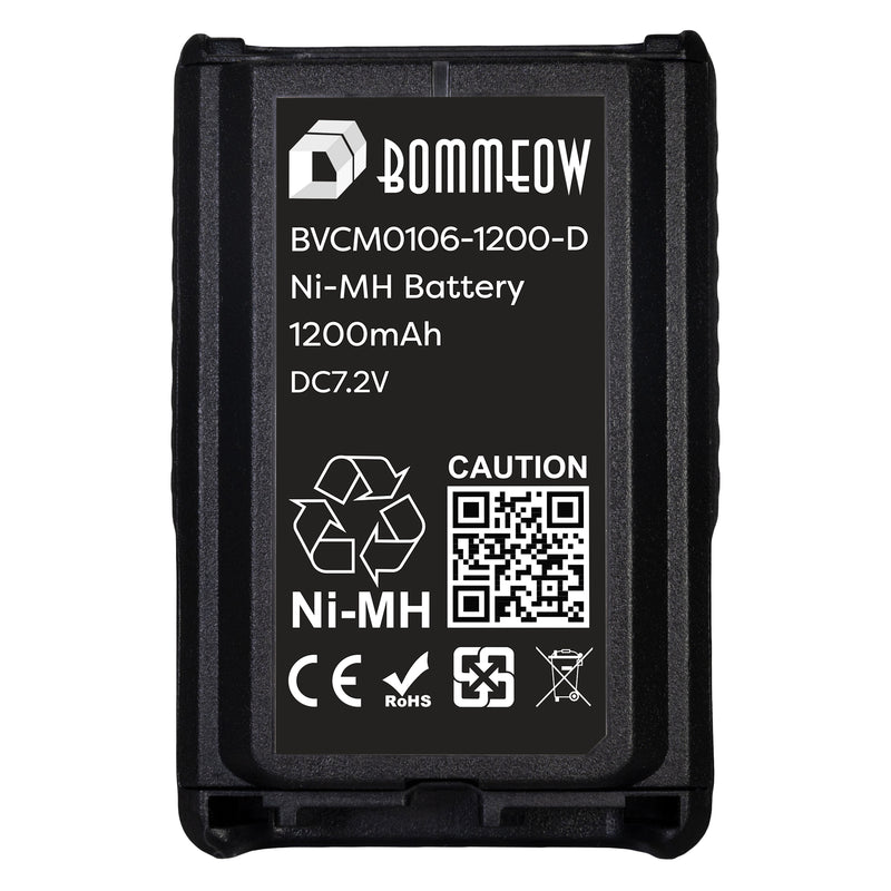 BOMMEOW BVCM0106-1200-D Ni-MH Battery for Vertex VX-228 VX-234