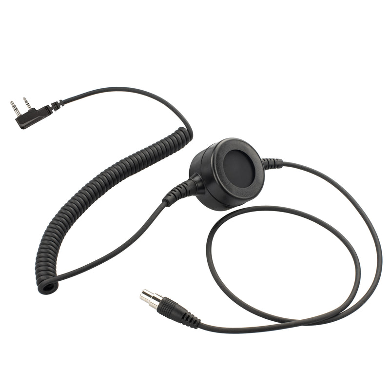 BOMMEOW Cable-BHDH40PTT-K2B 5 Pin Noise Isolation Headphone PTT Cable for Baofeng UV-5X3 UV-5R